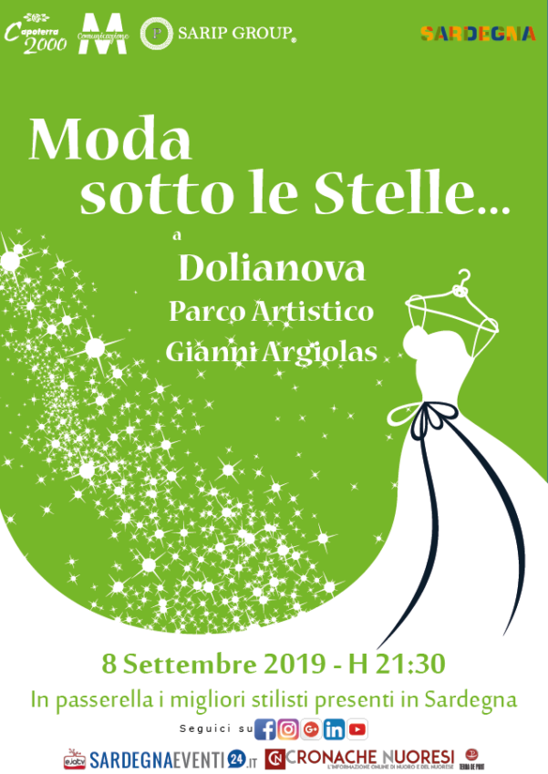 Moda sotto le stelle al Parco Artistico "Gianni Argiolas" 2019