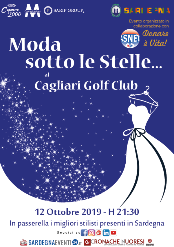 Moda sotto le Stelle al Cagliari Golf Club 2019